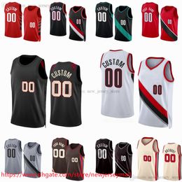 00 Scoot Henderson Jersey Custom 2023-24 Printed Basketball Jerseys 17 Shaedon Sharpe 1 Anfernee Simons 9 Jerami Grant 35 Robert Williams III 2 Deandre Ayton Shorts