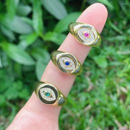 Cluster Rings 5PCS Charm CZ Pave Eye Finger Ring For Women Gold Color Zirconia Knuckle 2023 Female Bohemian Jewelry Gifts