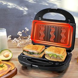 3 in 1 Breakfast Makers Nonstick Toasters Waffle Doughnut Sand Cake Egg Frying Pan Maker Hamburger Fried Pancake Steak Cooking 231116