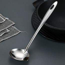 Creative Small Hot Pot Stainless Steel Spoon Household Kitchen High Soup Thick Soup Long Handle Oil Filter Spoon