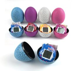 Tumbler Dinosaur Egg Multicolors Virtual Cyber Digital Pet Game Toy Tamagotchis Digital Electronic EPet Kids Party Gift1821341