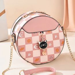 23SS Designer bag sweet cute small round bag western fashion commuter chain bag single shoulder crossbody bag