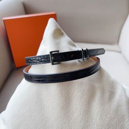 Designer Genuine Leather Belt For Womens Casual Waistband Gold Silver needle Buckle Width 1.5cm Cowskin Belt Ladies Ceinture Girdle High quality with box