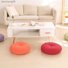 Cushion/Decorative Solid Color Cushion Thick Round Balcony Style Window Floor Removable and Washable