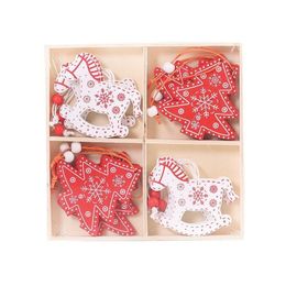 Christmas Decorations Creative Wooden Christmas Pendant Merry Decoration For Home Navidad Xmas Tree Hanging Ornaments Kids Gifts New Y Dhnjz