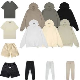 5A Ess Warm Hooded Essent Felpe con cappuccio Essentialhoodies Donna Uomo Felpa con cappuccio Streetwear Pullover Felpe con cappuccio allentate Amanti Top Essentialshirt Essentialhoody set