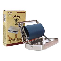 Acessórios para fumantes de casos 110mm Metal Rolling Cigarette Smooth Roller Machine para caixa de armazenamento de tabaco em papel com caixa de varejo atacado