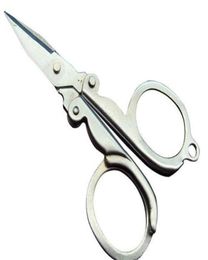 professional hair shears Scissors Hand Tools Mini Small Edc Stainless Steel Fold Scissor Tijera Tea Pocket Tool Utility Gadget Por1312142