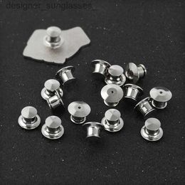 Pins Brooches 10 pieces/pack Safety Brooches Lock Locking Clasp Metal Pins Back Button Buckle Bulk Pin Keepers Brooch base Jewelry AccessoriesL231117