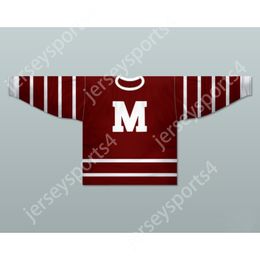 Custom RED OO MONTREAL MAROONS 1925-29 HOCKEY JERSEY NEW Top Stitched S-M-L-XL-XXL-3XL-4XL-5XL-6XL