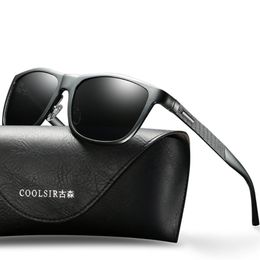 Sunglasses Women Retro Polarised Square Ladies Stylish Al-mg Black Frame Driving UV400 Proof Fashion Classic For MenSunglasses