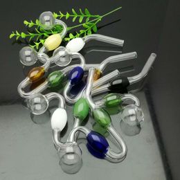Smoking Pipe Mini Hookah glass bongs Colorful Metal Shape Colorful ball snake shaped glass wok