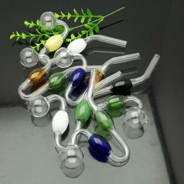 Smoking Pipe Mini Hookah glass bongs Colourful Metal Shape Colourful ball snake shaped glass wok