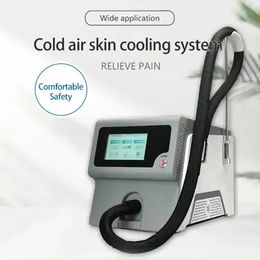 Comfortable & Safe Skin Cooling Cold Air Machine for Pain Alleviation Muscle Relaxation Laser Treatment Auxiliary Use with Laser Machine