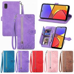 Flower Cases For Samsung A54 5G A04E A34 A24 M14 F14 M54 Xiaomi 13 Lite Ultra Pro POCO X5 One Plus N30 CE3 Nord3 Multifunctional Zipper Leather Wallet Flip Cover Pouch