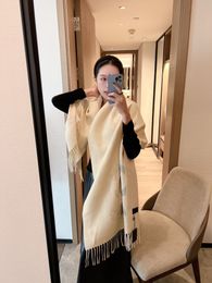 2023 Luxury design women's new autumn and winter long scarf cashmere long scarf Colourful gradual change