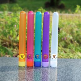 smoke shop 115MM Plastic Smoking Doob Tubes Cigarette Storage Cones Airtight Packaging Tube Vial Waterproof Pill Box dab rig