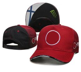 Top F1 racing motorcycle hats Team Mercedes-Benz-AMG Marshmello mens and womens sports ball hat fitted Fashion mesh cap Youth trucker caps a14