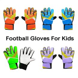 Other Sporting Goods 1 Pair Soccer Goalkeeper Gloves For Kids Anti-Collision Latex PU Goalkeeper Hand Protection Gloves Football Training Accessories 231116
