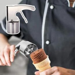 Baking Moulds Polished Surface Stainless Steel Ice Cream Scoop With Trigger Release Big Volume Easy To Clean Dessert Accessory