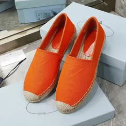 Embossed Triangle Cotton Drill Espadrilles shoes slip on luxe loafers JUTE Soles spring flats hand made luxury designers casual shoe women's factory footwear