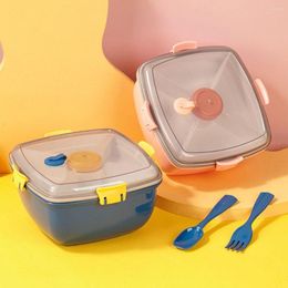 Dinnerware Sets Portable Leakproof With Salad Dressing Container 4 Compartments Lunch Box Containers Bento For Kids Outdoor