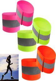 10pcs Ultralight Safety Reflective Warning Band Belt Arm Leg Straps for Outdoor Sports Accessories Night Cycling Protector Angel8209414