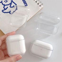 Stock for Pro 2 USB C Air Pods 3 Earphones Bluetooth Headphone Accessories Solid Silicone Cute Protective Cover Wireless Charging Box Shockproof 2nd Case 45128