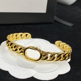 Exquisite Hard Material Bracelet Womens Charm Bracelets Fashion Letter Opening Bracelet for Women Adjustable Jewellery