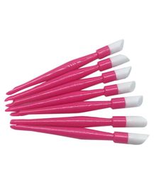 EasyNail 50pcs Pink Soft Nail Cuticle Pusher Plastic Rubber dark Purple Available High Quality Nail Tools4578077