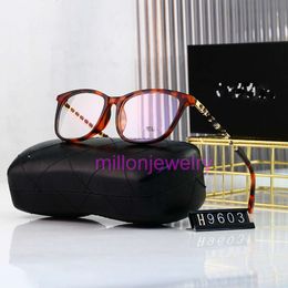 designer chanelism sunglasses chain square flat light glasses small incense street glasses square women's glasses with box