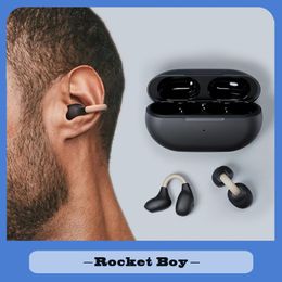 Headphones Wireless ear clip bone conduction earphone fones bluetooth 5.3 ear clip earrings sports earphone earbud hook with microphone