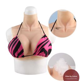 Breast Form Tgirl Silicone Breasts Drag Queen Costume for Crossdresser Sissy Sexy Fake Boobs Transgender Shemale Huge Nipples Silicon Form W0417
