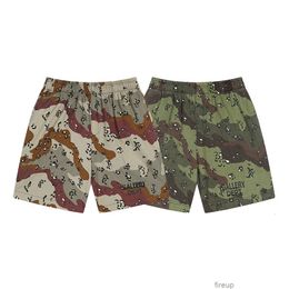 Designer Short Fashion Casual Clothing Beach shorts Galleryes depts New Wash Camo Shorts Summer High Street Men's Loose Straight Casual Capris Trend