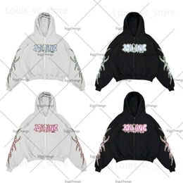 Men's Hoodies Sweatshirts Y2k Cartoon Beautiful Girl Loose Zipper Sweatshirt Women American Retro Harajuku Casual Jacket Street Oversized Hoodie Women T231117