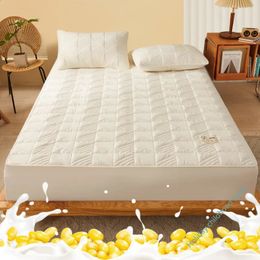 Madrass Pad Cotton Chottoned Quiltad Madrass Cover Antibacterial Protective Top Cushion Soft Bed Sheet Exclusive Pudow Case 231116