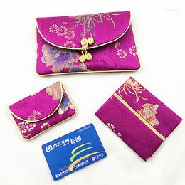 Jewelry Pouches Chinese Style Classical High-grade Silk Three-piece Set Change Purse Multi-purpose Handbags Bags