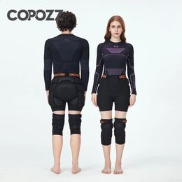 Elbow Knee Pads COPOZZ Upgraded version Ski Hip Outdoor Skating Protective Gear Adjustable Skiing Protector Padded Shorts 231116