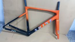 telai per bici telaio per bici in carbonio disco T1100 telaio per ciclismo 1k o ud telaio per ciclismo arancione nero lucido fly disponibile
