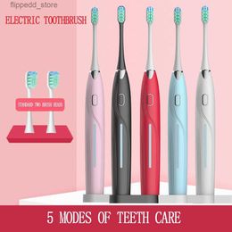 Toothbrush Electric Toothbrush Adult Timer Brush USB Rechargeable Ultrasonic Electric Tooth Brushes Head IPX7 Waterproof Durable battery Q231117