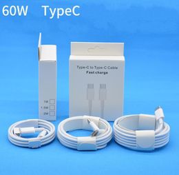 60W 3A Fast Quick Charging Dual USB C Type c PD Cable High Speed Cables For Samsung Galaxy S22 S23 Huawei LG S1