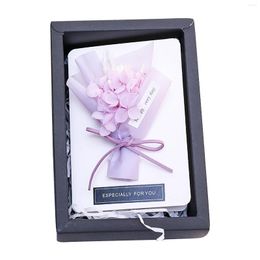 Decorative Flowers Orchid Petals Card Greeting With Gift Flower Dried Mother's 2023 Day Winter Centrepiece Artificial Bouquet