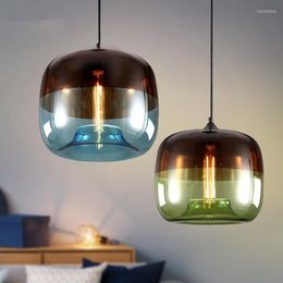 Pendant Lamps Nordic Creative Glass Chandelier Post Modern Loft Decor Coffee Shop Industrial Lamp Bedroom Restaurant Bar Hanging Lights