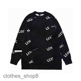 Baleng Designers Sweaters Brand Thickened Double Layer Printed Letter Knitted Street Coat 9d2k 8MYE 7O0E