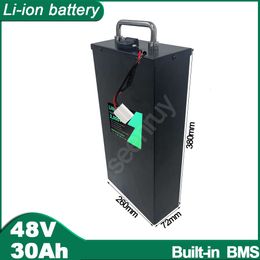 48V 30Ah Li ion With Charger Lithium Polymer Battery Pack Perfect For 1000W 3000W E-bike Bicycle Tricycle MotorCycle Scooter