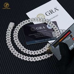 Großhandel Herren Sier Monaco Halskette Hip Hop Oro Laminado 14K 10K vergoldet 12 mm Miami Curb Cuban Link Chain für Männer