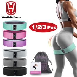 Resistance Bands Worthdefence 123PCS Elastic Rubber Bands Set for Women Fitness Gym Home Resistance Booties Band Hip Circle Expander Workout 230417