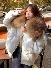 Women's Down Parkas Winter Jackets for Women Coat Autumn Warm Casual Removable Fur Collar Designer Jacket Pockets Cotton Outwear 231116