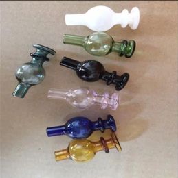 Smoking Pipe Mini Hookah glass bongs Colourful Metal Shape Colourful ball spherical glass cigarette set