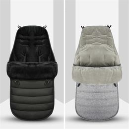 Sleeping Bags Winter thickened sleeping bag warm baby envelope born windproof waterproof stroller foot cover accessor 231117